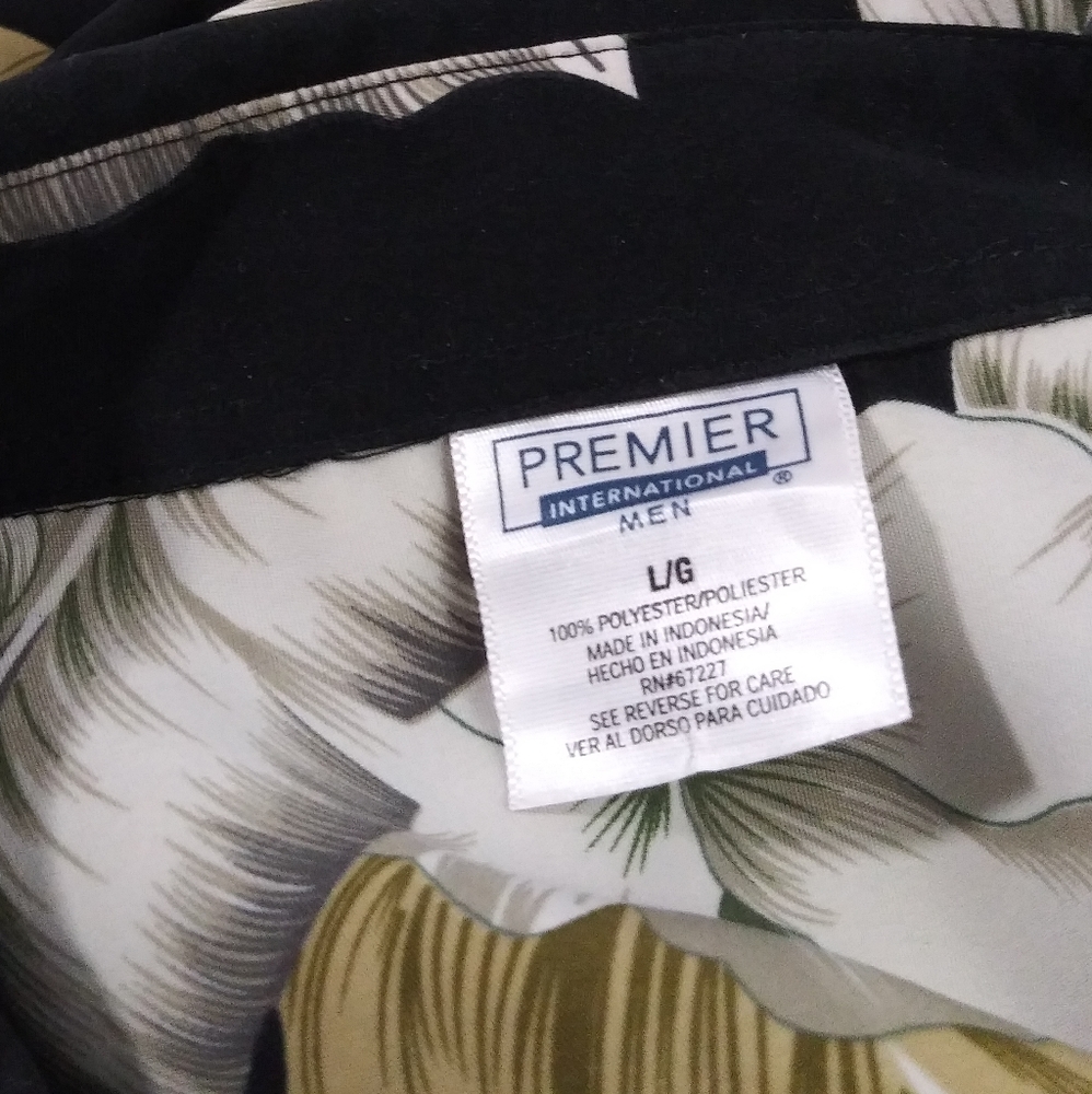 Premier International floral shirt men size L - Picture 4 of 4